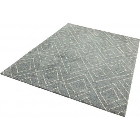 Nomad NM04 Silver Berber Style Rug Angled View