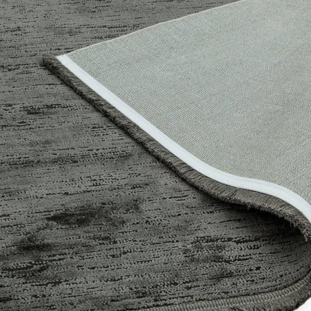 Olympia OL04 Anthracite Plain Rug Backing Detail