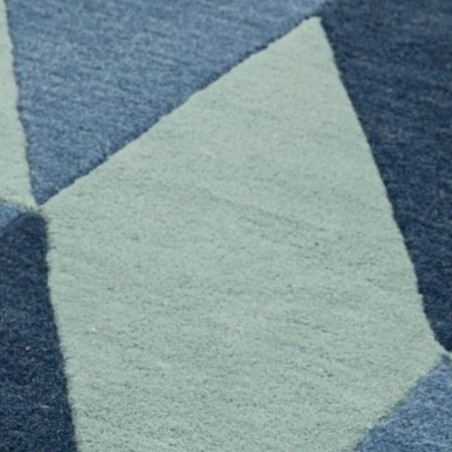 Reef RF04 Flag Blue Wool Rug Pattern Detail