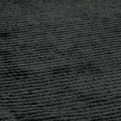Reko Charcoal Plain Rug Pattern Detail