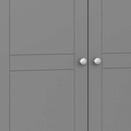 Tromso Two Door Wardrobe - Grey Handle Detail