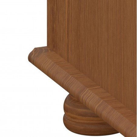 Richmond Three Drawer Bedside Cabinet - Pine Side Detail