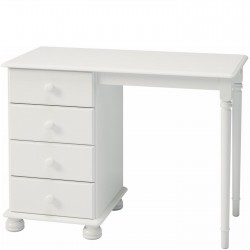 Richmond Dressing Table - Off White angled View