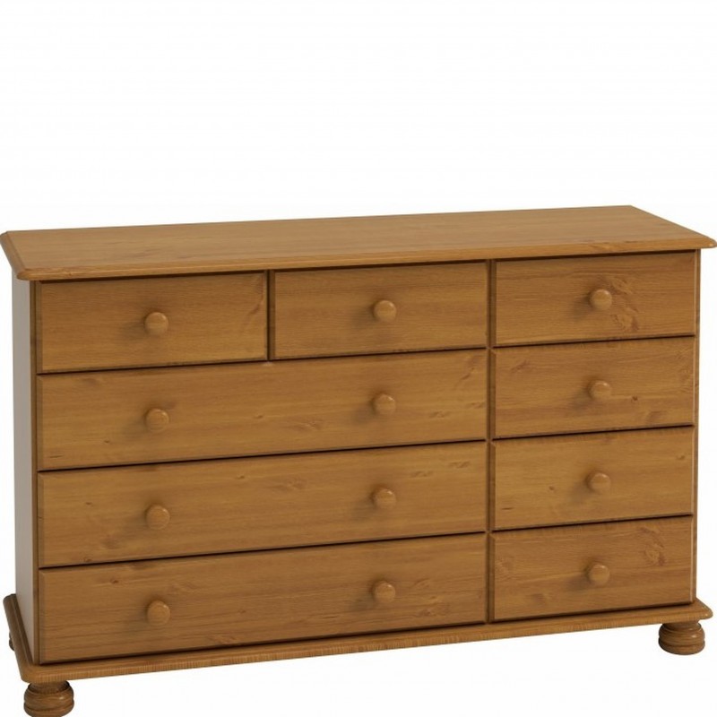 Richmond Extra Wide Chest of Drawers - Pine