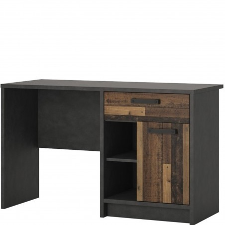 Brooklyn Desk with One Door and One Drawer Angled View