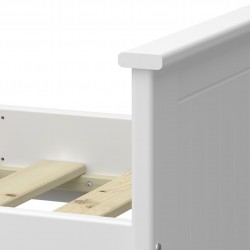 Alba White Bunk Bed  Footboard Detail