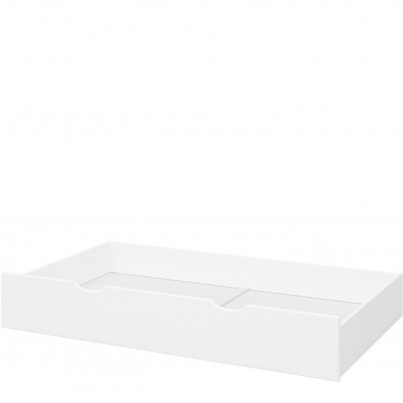 An image of Alba White Bed Drawers - 120cm