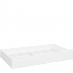 Alba White 120cm Bed Drawer Angled View
