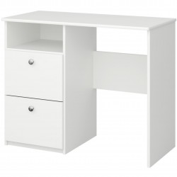 Alba White Two Drawer Desk