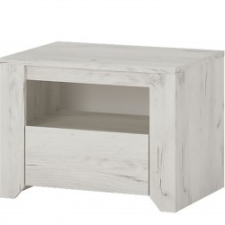 Angel One Drawer Bedside Cabinet Angled View