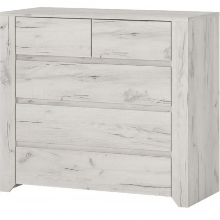 Angel Three + Two Drawer Chest Angled View