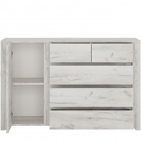 Angel One Door Three + Two Drawer Chest Open