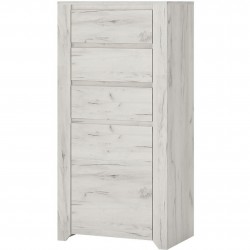 Angel One Door Three Drawer Chest Angled view