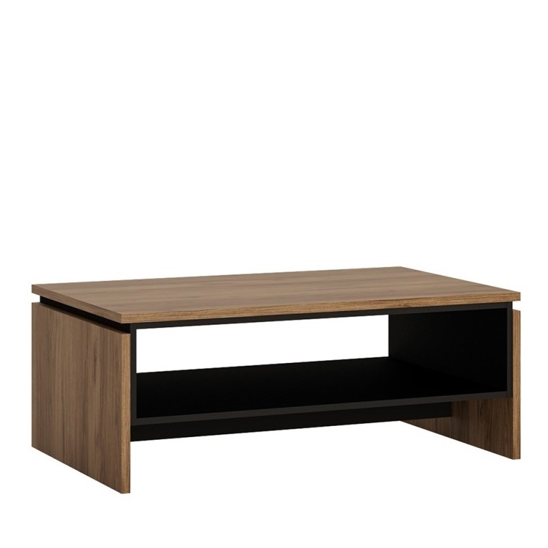 Earby Coffee Table in walnut and dark panel,