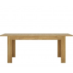 Skipton Extending Dining Table in grandson oak, front view
