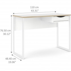 Cavaco One Drawer Functional Desk - Dimensions