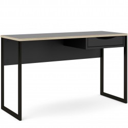 Cavaco Wide One Drawer Functional Desk Black/Oak