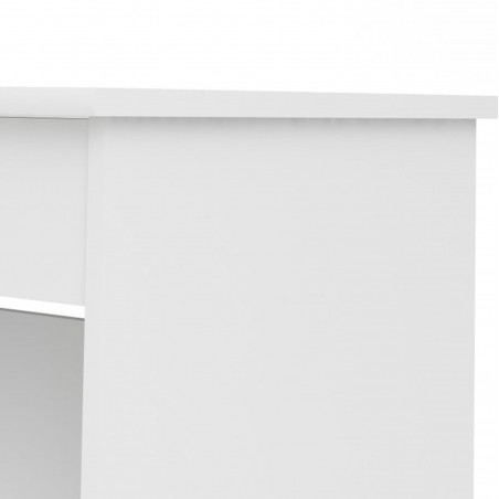 Cavaco Three + One Drawer Handle Free Desk - White Side Detail