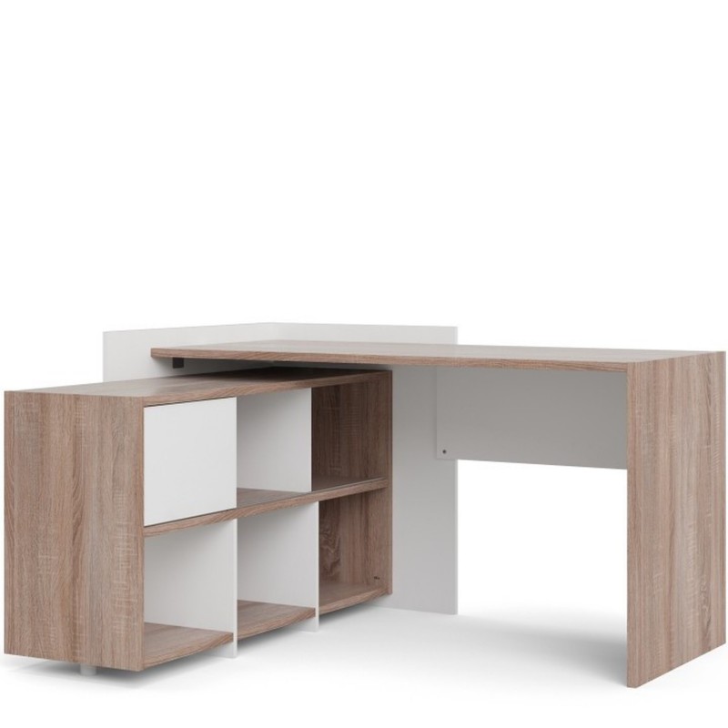 Cavaco Desk with Six Shelf Bookcase