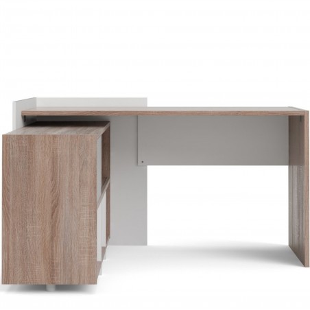Cavaco Desk with Six Shelf Bookcase Front View