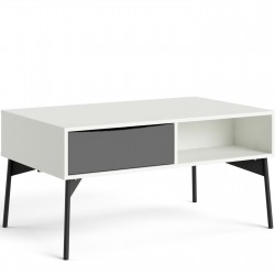 Varde One Drawer Coffee Table - Grey/White
