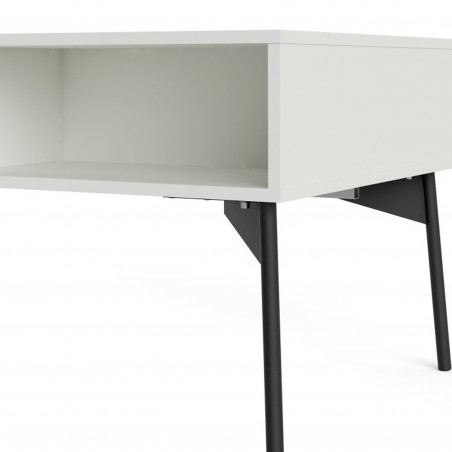 Varde One Drawer Coffee Table - Grey/White Shelf Detail