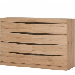 Kensington Wide Eight Drawer Chest angled View
