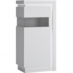 Darley Display Cabinet (LHD) - Gloss White