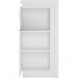 Darley Display Cabinet (LHD) - Gloss White Open