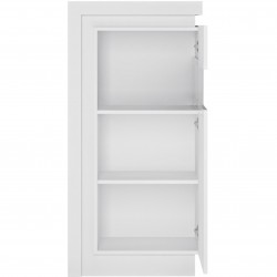 Darley Display Cabinet (RHD) - Gloss White Open