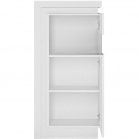 Darley Display Cabinet (RHD) - Gloss White Open