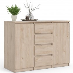 Naia Two Door & Four Drawer Sideboard - Hickory Oak Mood Shot