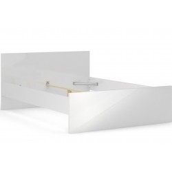 Naia Double Bed Frame - Gloss White