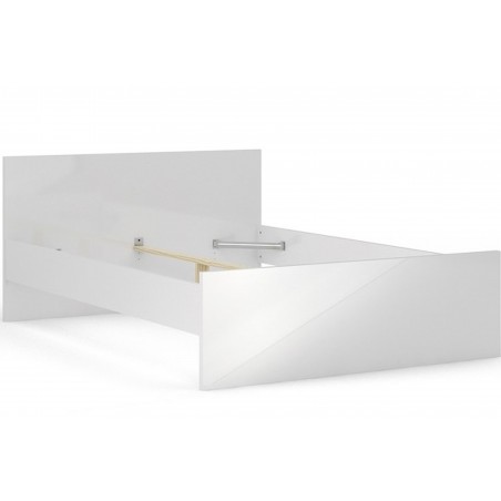 Naia Double Bed Frame - Gloss White