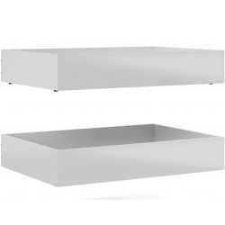 Naia Set of Two Under-bed Drawers  White gloss