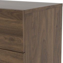 Pepe Eight Drawer Wide Chest - Walnut  Top Detail