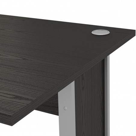 Modern Office Desk 120cm Top Black /grey Top detail