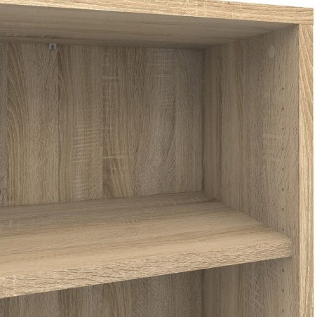Prima Bookcase 4 Shelves - Oak top Detail
