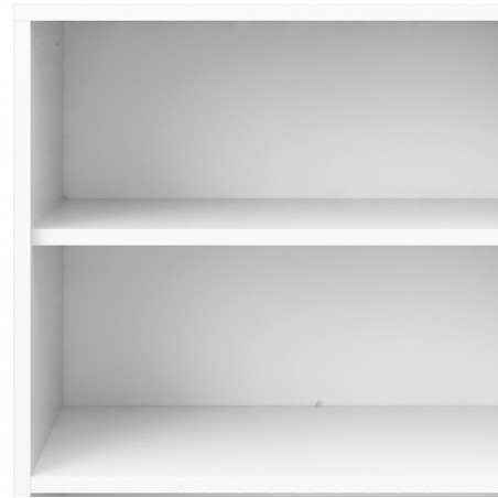 Prima Bookcase  5 Shelves - White Top Detail