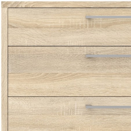 Prima Four Drawer Cabinet - Oak Drawer Detail