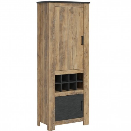 Rapallo Two Door Cabinet with Wine Rack