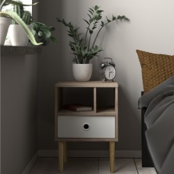 Rome One Drawer Bedside Table Mood Setting