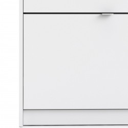 Barden Shoe Cabinet with 3 Tilting Doors and 2 Layers - White Base detail