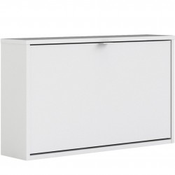 Barden Shoe Cabinet with 1 Tilting Door and 1 Layer - White
