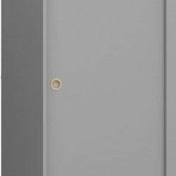 Struer Two Sliding Doors Wardrobe - Grey Sliding Door Detail