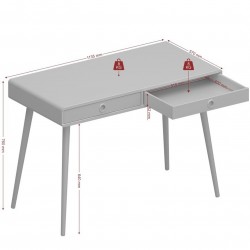Struer Standard Desk - Dimensions