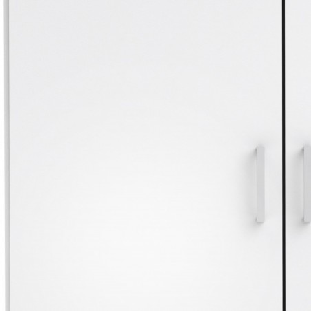 Space Two Door Wardrobe - White Door Detail