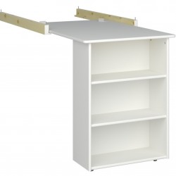 Steens White Pull-Out Desk