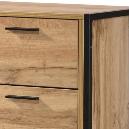Michigan Urban Style Four Drawer Chest Front Detail