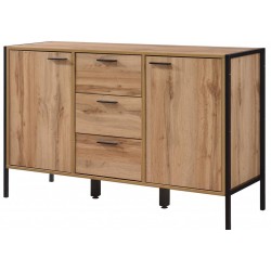 Michigan Urban Style Two Door & Three Drawer Sideboard Angled View